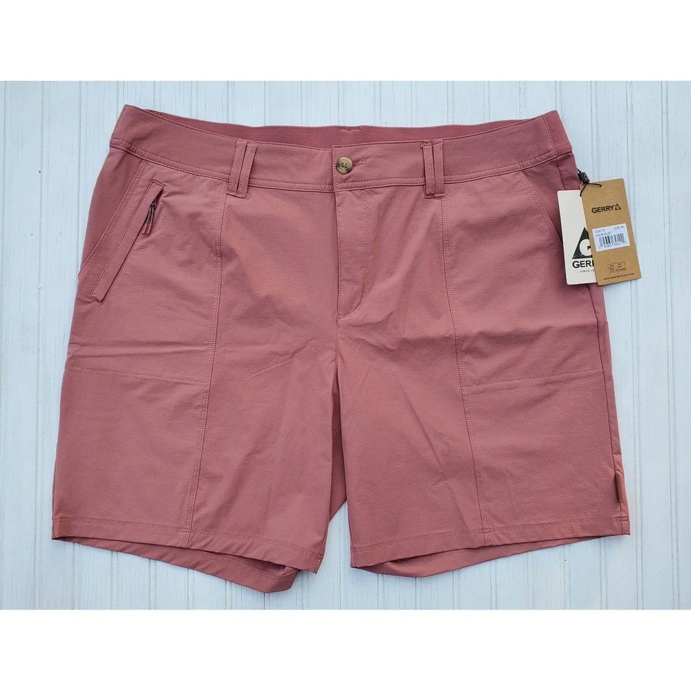 Gerry Men's Trail Shorts Lightweight‎ Performance Hiking Active Size XL Rust